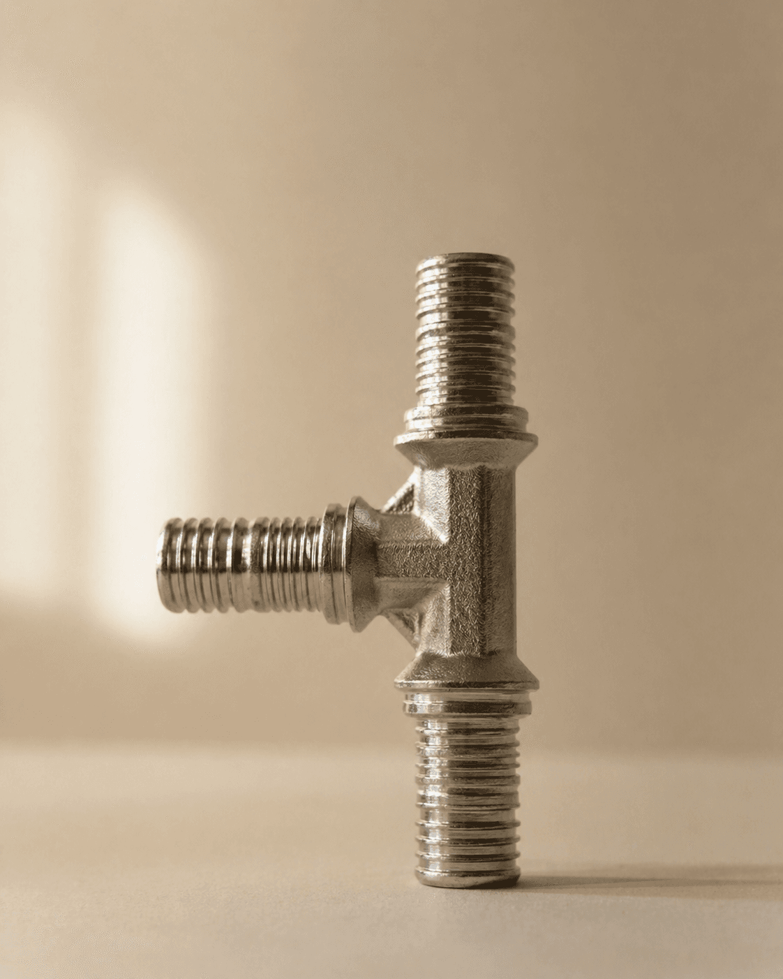 Raccordo a T in ottone stagnato Supergalvanica